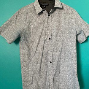 White Patterned Button Down (M)